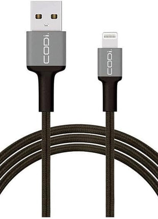 CODi 6' Braided Nylon USB-A to Lightning (MFI Certified) Charge & Sync Cable
