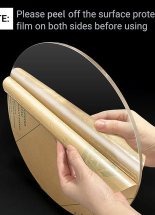 4 Pieces 1/8" Round Plexiglass Sheet, 6 Inch Diameter Clear Acrylic Circle, Cake Disk Acrylic Sheet, Plexiglass Table Top, Round Acrylic Backdrop
