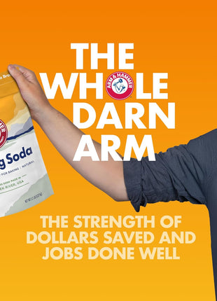 ARM & HAMMER Baking Soda, 2.7 Lbs | 100+ Household Uses, Food Grade Baking Soda, Cleaning & Deodorizing, Pure & Natural, Safe Around Kids & Pets
