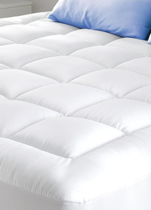 Cloud Like Twin Mattress Topper   100% Cotton Top Mattress Pad for Back Pain Relief   Breathable & Naturally Cooling for Hot Sleepers