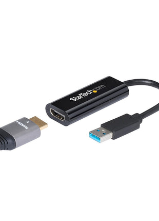 StarTech USB 3.0 to HDMI Adapter, USB-A to HDMI Display Converter, 1080P 60Hz Full HD Video Graphics Adapter, Driver Required, USB Monitor Extender for Windows PC (USB32HDES)