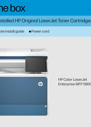 HP Color LaserJet Enterprise MFP 5800dn Printer, Print, Scan, Copy, Best for Business (6QN29A)