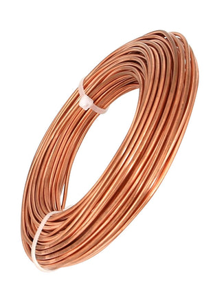 99.9% Soft Copper Wire, 14 Gauge/ 1.63 mm Diameter, 79 Feet / 24m, 1 Pound Spool Pure Copper Wire, Jewelry Making Wire Craft Wire