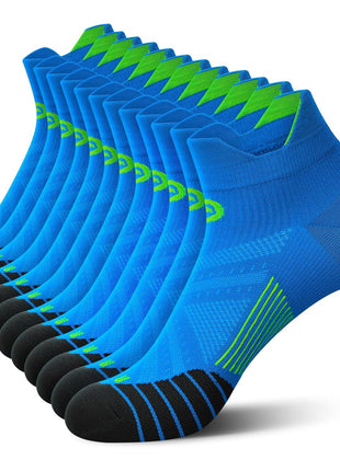 Ankle Compression Socks for Men and Women (6 Pairs), Low Cut No Show Short Compression Running Socks with Arch Support for Plantar Fasciitis, Cyling, Athletic, Flight, Travel, Nurses