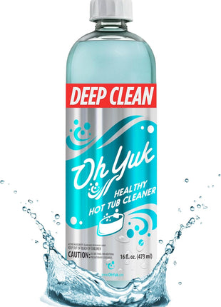 Oh Yuk Healthy Hot Tub Cleaner, Hot Tub Cleaner for Indoor and Outdoor Hot Tubs and Spas - 16 Ounces