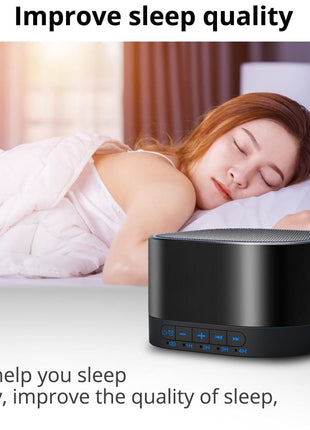 Magicteam Sound White Noise Machine with 20 Non Looping Natural Soothing Sounds and Memory Function 32 Levels of Volume Powered by AC or USB and Sleep Sound Timer Therapy for Baby Kids Adults