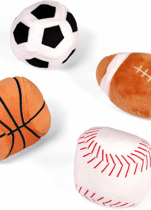 GUND Baby My First Sports Bag 5-Piece Sensory Plush Toy Playset for Babies