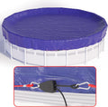 24 FT Round Pool Cover, [ 2025 Upgraded ] Above Ground Pool Cover, Heavy Duty Winter Pool Cover, Cold and UV Resistant, Cable and Pulley System