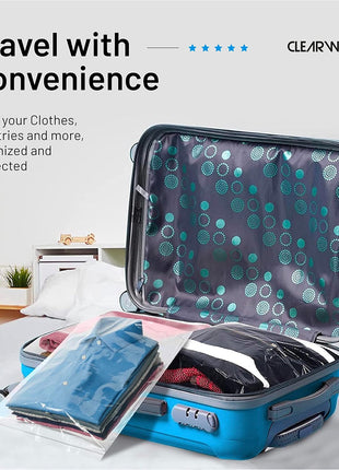 12 Large Storage Bags With Zipper Top - 3 Gallon Size, 16 inch x 18 inch, Extra Large Plastic for Clothes, Travel, Moving, Large Reusable freezer bags, BPA-Free, 2-mil Thick