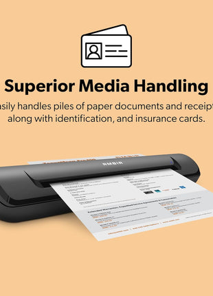 Ambir TravelScan Pro 600 (PS600-AS) Simplex Document Scanner and Card Scanner