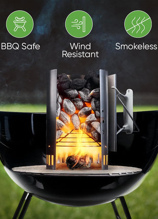 Inflame Fire Starters 70 pcs Fire Starters for Campfires, Grill, BBQ, Fireplace, Woodstove - Charcoal Starter - Waterproof, Weather-Resistant - Natural Wood Fireplace Starters
