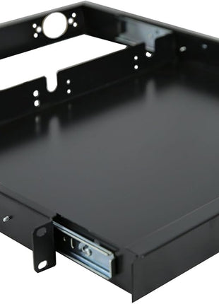 1U Rack Mount Sliding Keyboard Tray Cantilever for Server Data Network Rack | Properly Sized