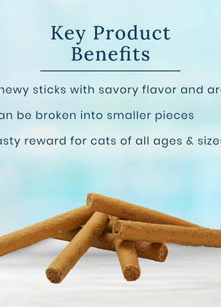 Blue Buffalo True Chews Sticks Natural Cat Treats, Chicken Recipe, Meaty & Savory Treats Made in The USA, 3-oz. Bag (Pack of 2)
