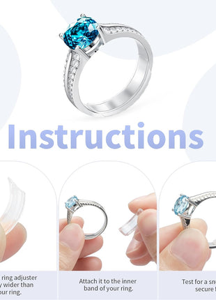 Ring Sizers for Loose Rings - 8 Pack Invisible Guards Resizer