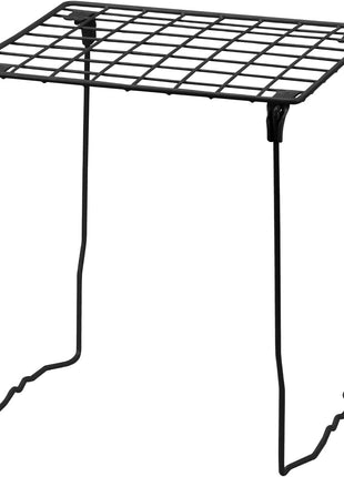 LockerMate Stac-A-Shelf Locker Organizer Shelf, Stackable, Extra Tall, Fits Standard Size School Lockers, Black