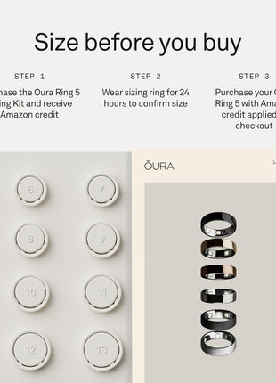 Oura Ring 5 Smart Ring - Gold - Size 9 - Fitness & Sleep Tracker