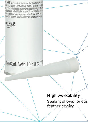 3M Auto Glass Urethane Windshield Adhesive, 08693, Medium Viscosity, High-Strength, Fast-Curing, 310 mL/10.5 fl oz Cartridge , Black