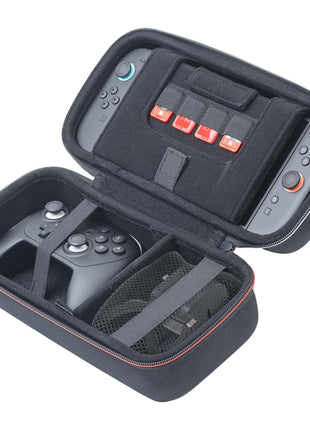R.D.S. INDUSTRIES, INC. - Game Traveler Deluxe Licensed System Case for Nintendo Switch, Nintendo Switch 2, OLED, Black Medium (NS230)