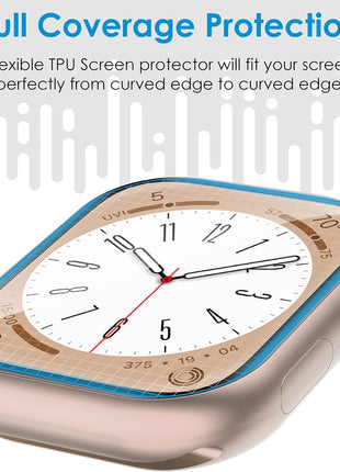UniqueMe 6 Pack for Apple Watch Screen Protector 40mm, Apple Watch SE 3/SE 2/SE Series 6/5/4 Screen Protector [Upgrade Flexible Film] Anti-Scratch [Non-Bubbles] Soft HD TPU Clear Film for iWatch 40mm