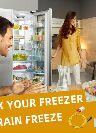Clip Drain Evaporator with Defrost Temp Sensor by Sikawai | Defrost Drain Clip AP5579885 and DA61-06796A,Refrigerator Defrost Sensor DA32-00006S and DA32-0006W for Sam-Sung Refrigerator