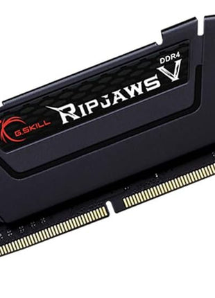 G.SKILL RipjawsV Series DDR4 RAM (XMP) 16GB (1x16GB) 3200MT/s CL16-18-18-38 1.35V Intel AMD Desktop Computer Memory U-DIMM - Black (F4-3200C16S-16GVK)