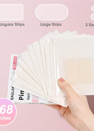 Pimple Patches for Face, 320 Counts 5 Sizes Large Patches, Hydrocolloid Blemishes Patch, Spot Dots Cover for Body, Chin, Cheek Zits & Blemish & Breakouts