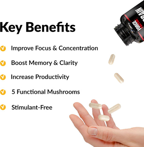 Force Factor Forebrain Focus Brain Booster | Brain Supplement to Boost Clarity & Concentration, Memory & Sharpness, Nootropic Brain Support Supplement, 60 Capsules