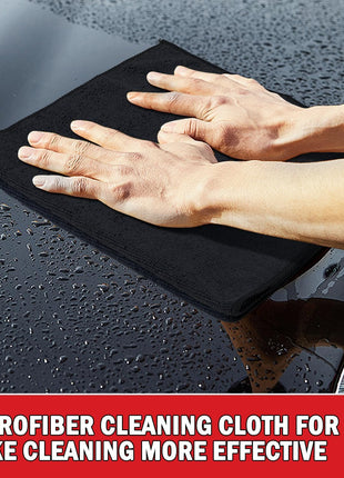 AIDEA Microfiber Cleaning Cloth 24 Pack, Microfiber Towels for Cars, Soft & Absorbent Cleaning Rags, Premium Lint Free Shop Towels for House, Kitchen, Car, 12inx16in