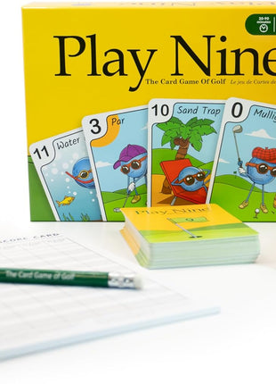 Play Nine The Card Game of Golf, Ages 8 and Up, Couples Date Night Gift, Game Night Favorite, 15 Min Gameplay, Family Friendly Card Game for Kids, Teens & Adults, Great Golf Gift