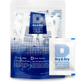 Dry & Dry 5 Gram [50 Packets] Silica Gel Packets Silica Gel Desiccants, Silica Gel Packs - Rechargeable (Food Safe) Silica Gel Packets, Silica Packets