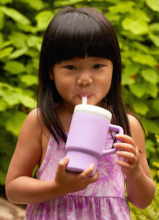 Infantino My 1st Tumbler 9 Oz Silicone Sippy Cup, Lilac