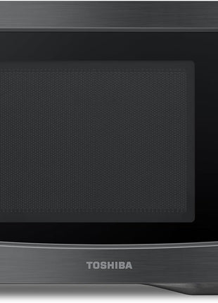 TOSHIBA EM131A5C BS Countertop Microwave Ovens 1.2 Cu Ft, 12.4 inch Removable Turntable Smart Humidity Sensor 12 Auto Menus Mute Function ECO Mode Easy Clean Interior Black Color 1000W