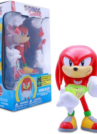 Just Toys LLC — Buildable Sonic The Hedgehog [Knuckles] Figure │ 4′′ Collectible Toy, Interchangeable Arms & Accessories, Ages 6+ (Knuckles, Sonic, Knuckles, Amy Rose, and Shadow)