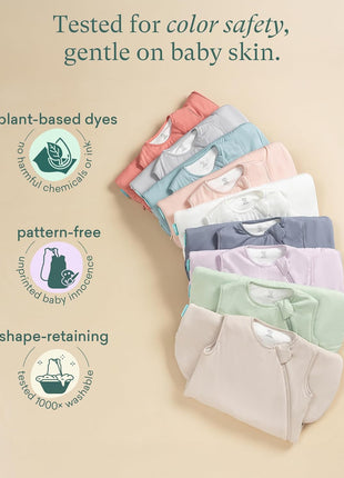PurComfy Supersoft Sleep Sack 1.0 TOG, Premium Bamboo Viscose Baby Sleeping Bag 2-Way Zipper Sleep Sack Baby Wearable Blanket