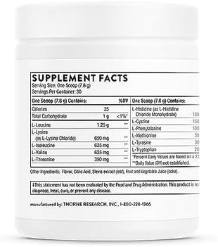 THORNE - Performance Power Duo - Amino Complex + Creatine Combo for Energy, Lean Muscle, and Endurance - NSF Certified for Sport - 30 to 90 Servings