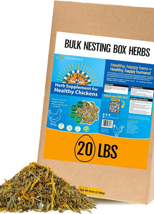 Herb Supplement for Backyard Chickens - Natural Chicken Treats, Poultry Feed Botanical Mix, Plant-Based Coop Snacks for Daily Wellness, Feather Quality, Egg Production, USA (12 oz)