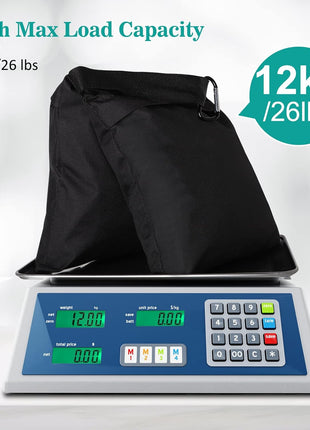 Aimosen 4 Packs Sandbags Weight Bags for Light Stand Photography Video Equipment, Heavy Duty Saddlebag for Backdrop Stand, Photo Tripod, Canopy, Pop up Tent, Umbrella Base, Fishing Chair, Picnic Table