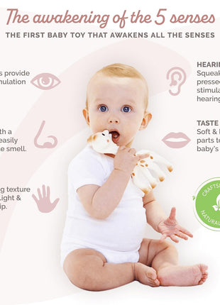 Sophie la girafe Original Teether for Babies, Natural Rubber, Soothes Sore Gums, Easy to Grip, Sensory Development, Classic Toy Since 1961