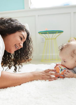 Lovevery, Montessori Organic Ball, Baby Toy, Tummy Time Ball, 12+ Weeks