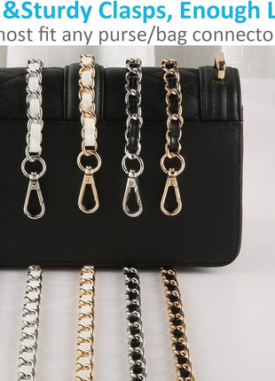 Purse Chain Strap Crossbody Bag Chains Strap Handbag Chain Replacement Leather Chain Straps 47.2 inch