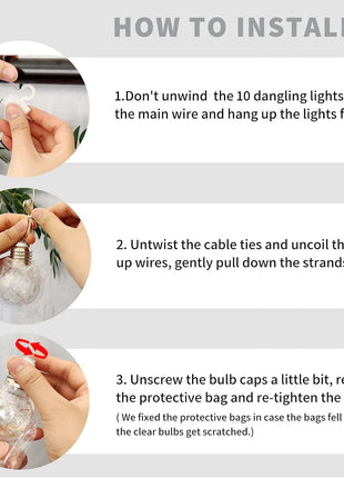 YOLIGHT Wishing Ball Curtain Lights 200 LED Window Curtain String Lights with Remote, USB Battery Powered Twinkle Globe Fairy Lights for Wedding Party Bedroom Christmas Decoration (Warm White)