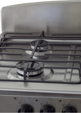 MC - 30" White B Gas Space Saver Range with 4.0 CFT Oven Capacity - Italian SABAF Sealed Burners, 2 Ultra-Fast, 2 Fast – Easy to Clean, Iron Grates, Cool Knobs - L 21" W 30" H 41"