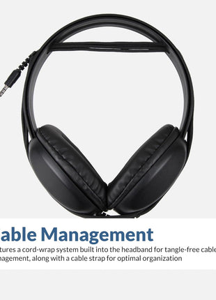 Cyber Acoustics Lightweight 3.5mm Headphones - Great for use with Cell Phones, Tablets, Laptops, PCs, Macs (ACM-4004)