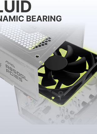 MSI MAG A850GL PCIE5 White, Fully Modular Compact Gaming 850W Power Supply, 80+ Gold, ATX 3.1 & PCIe 5.1 Ready, Native Dual-Color 12V-2x6 Cable, 10 Year Warranty