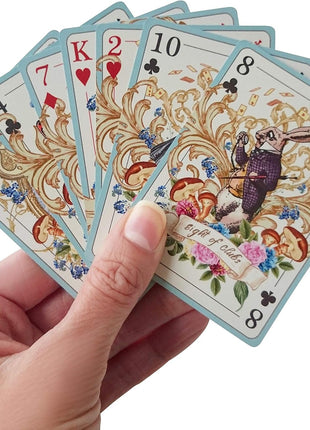 ASVP Shop Alice Playing Cards – Illustrated Fantasy Deck for Themed Parties, Games & Decor