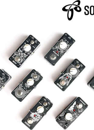 Sondery Looper Pedal Triple Loop, Each Track 30 Minutes Looping Time, Access to Upload/Download Music Files Via Enclosed USB Cable from/to Each Track, Unlimited Overdubs Undo/Redo, True Bypass