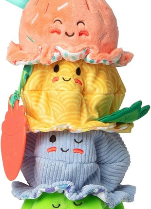 Melissa & Doug Ice Cream Take-Along Clip-On Infant Toy with Sound and Vibration