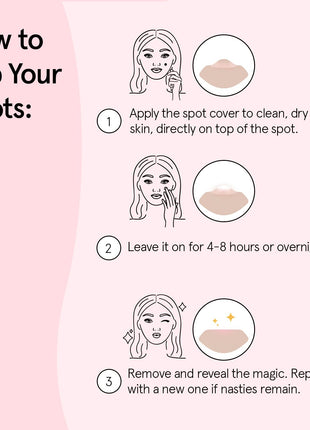 grace & stella Award Winning Multi-Size Pimple Patches for Face | Dermatologist Tested Acne Patches for Face -Hydrocolloid Patch for Breakouts, Whiteheads -Vegan Pimple Patch (Clear, 72 Pack)