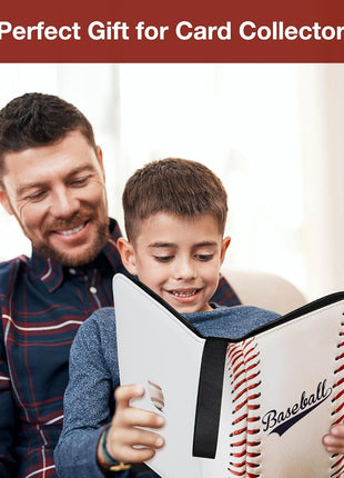Baseball Card Binder,2025-2026 Sports Trading Card with Sleeves Holder Album,990 Pockets Baseball Card Holder Sheets Display Storage Protectors for Collectors Boys and Girls Gift