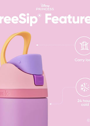 Owala Princess FreeSip Stainless Steel Water Bottle 24 oz Rapunzel